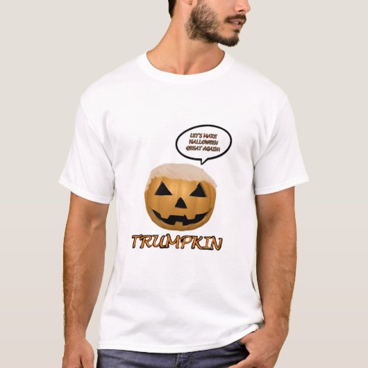 T-shirt Trumpkin Halloween ajusté (Devant)