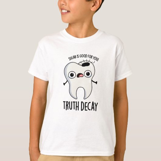 T-shirt Truth Deck Drôle Drôle Pun Dent (Devant)