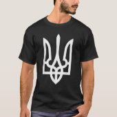 T-shirt Tryzub (blanc) - Trident ukrainien (Devant)