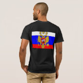 T-shirt Tsar de Muscovia, drapeau de la Russie (Dos entier)