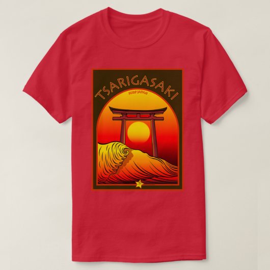 T-SHIRT TSARIGASAKI SURF JAPON (Design devant)