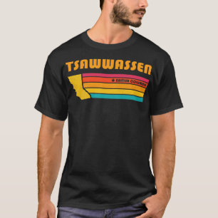 T-shirt Tsawwassen Colombie-Britannique Canada Distres Vin