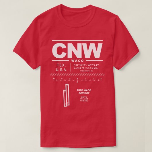T-shirt TSTC Waco Airport CNW (Design devant)