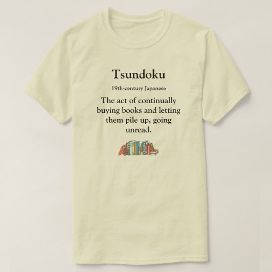 T-shirt Tsundoku (Design devant)