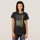 T-shirt Ttsburgh Usa Flag Patriotic American From Ttsburgh (Devant entier)