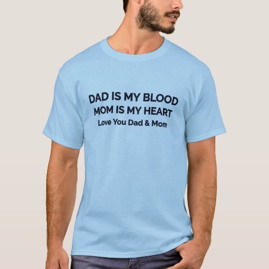 T-shirt Tu aimes papa et maman (Devant)