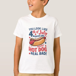 T-shirt Tu as l'air du 4 juillet, ça me donne envie d'un h