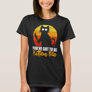 T-shirt Tu Dois Être Kitten Me Halloween Chat Knife