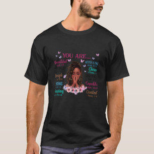 T-shirt Tu Es Assez Belle Femme Noire Père Noël