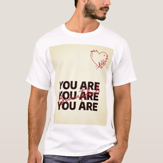 T-shirt Tu Es Belle (Devant)