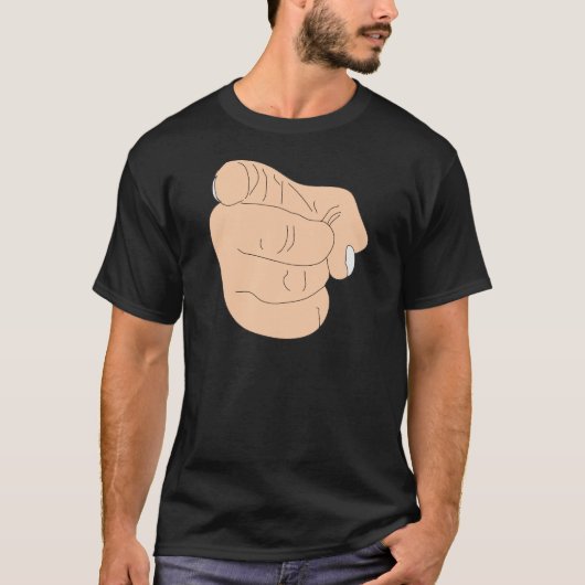 T-shirt Tu es fired Finger (Devant)