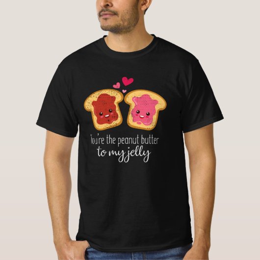 T-shirt Tu Es Le Beurre D'Arachide De Ma Jelly Cute Kawaii (Devant)