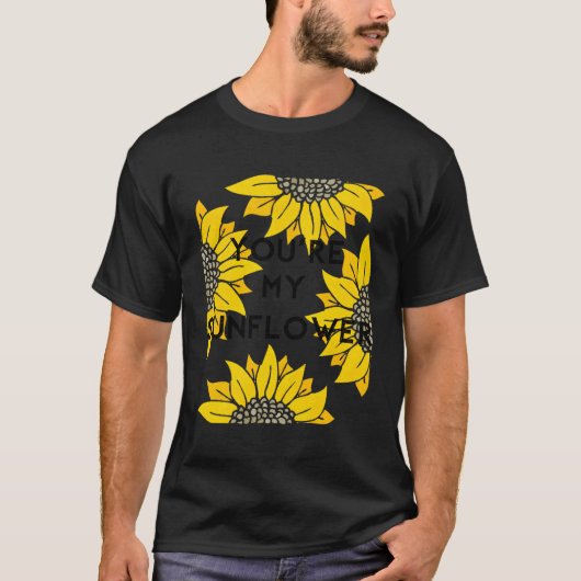 T-shirt Tu Es Ma Fleur Jaune (Devant)