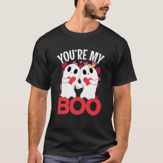 T-shirt Tu es mon fantôme Boo avec cœur pour la Saint-Vale