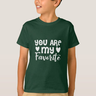 T-shirt tu es mon préféré, les enfants