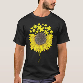 T-shirt Tu es mon soleil Autisme Puzzle Tournesol Autisme 
