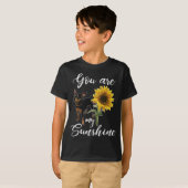 T-shirt Tu Es Mon Sunshine Sunflower Min Pin Maman (Devant entier)