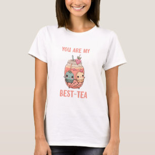 T-shirt Tu es mon thé mignon boba bubble thé perle thé