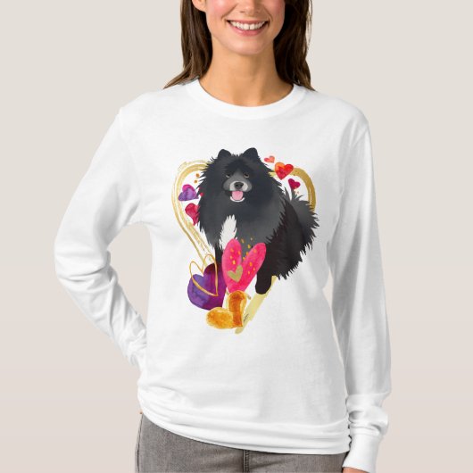 T-shirt TU FAIS MON COEUR BLER -Chemises blanches Lapphund (Devant)
