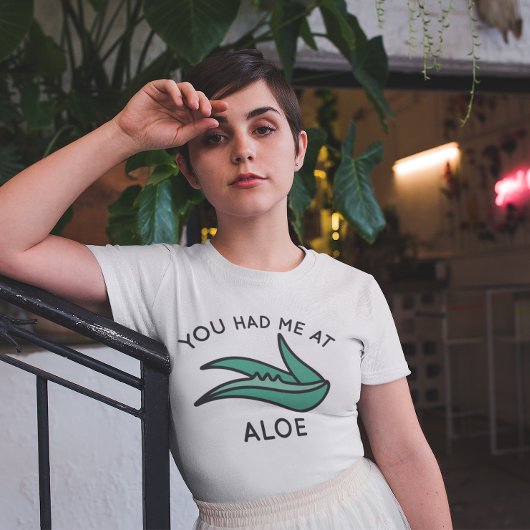 T-shirt Tu M'As Eu À Aloe
