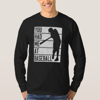 T-shirt Tu m'as eu avec le baseball