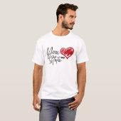 T-shirt Tu M'As Volé Le Coeur (Devant entier)