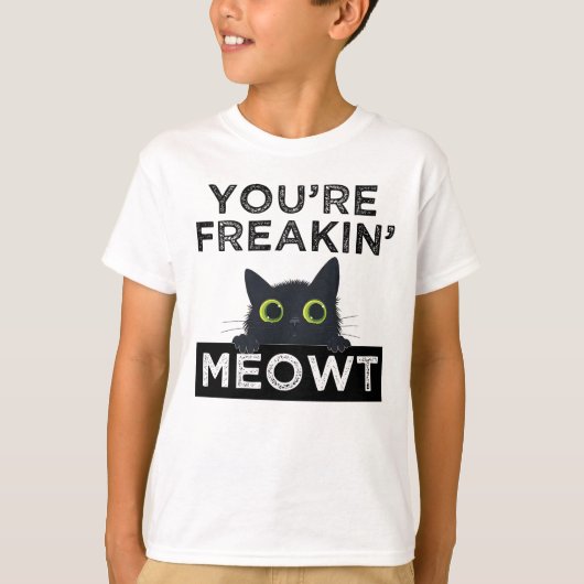 T-shirt Tu me fais complètement miauler (Devant)