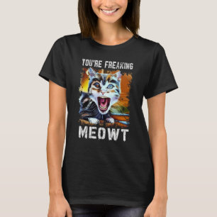T-shirt Tu me fais complètement paniquer Mème d'art de c