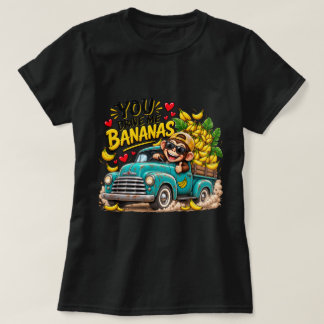 T-SHIRT TU ME FAIS DEVENIR BANANE CADEAU DE SINGE DRÔLE MI