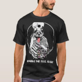 T-shirt Tu Me Fais Me Sentir Vivant Skeleton Hug Pitbull D (Devant)