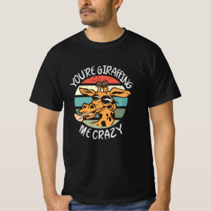 T-shirt Tu me girafes fou