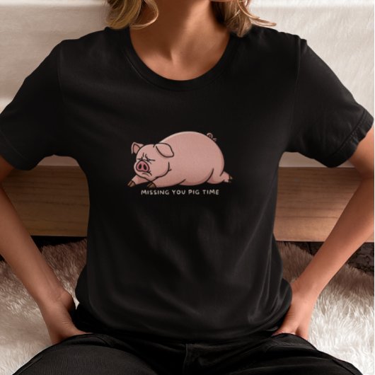 T-shirt Tu me manques grave, cochons !