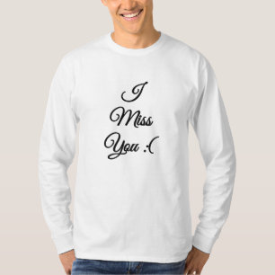 T-shirt Tu me manques triste émoticône