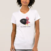 T-shirt Tu me parles ? Flamant rose drôle (Devant)