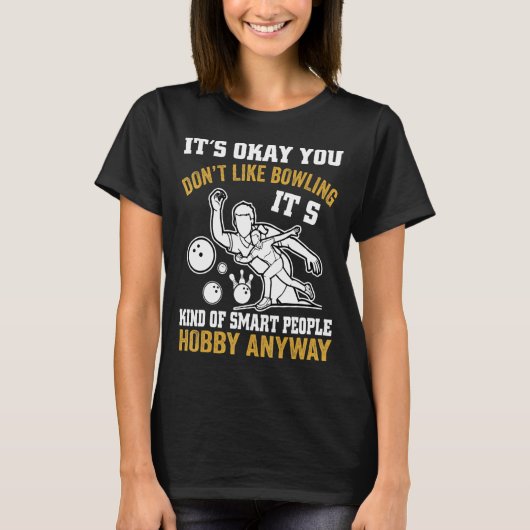 T-shirt Tu n'aimes pas Bowling Retro Bowling Bow (Devant)