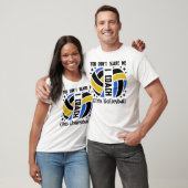 T-shirt Tu ne me fais pas peur, j'enseigne le volley-ball (Unisexe)