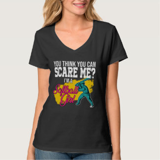 T-shirt tu penses que tu peux m'effrayer je suis une fille