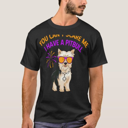T-shirt Tu Peux Me Faire Peur D'Avoir Un Pitbull (Devant)