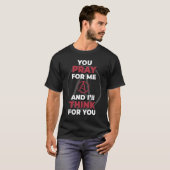 T-shirt Tu Pries pour moi je penserai pour toi Athias Cont (Devant entier)