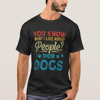 T-shirt Tu Sais Ce Que J'Aime De Leurs Chiens Chien Maman