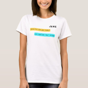 T-shirt "Tu veux aller à la gym aujourd'hui ?" Pour femme