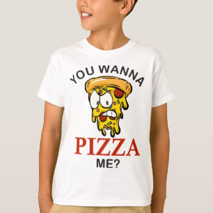 T-shirt Tu veux me pizza folle tranche drôle pizza pour ho