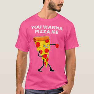 T-shirt Tu Veux Pizza Me Drôle Grumpy Boy Citation De Pizz