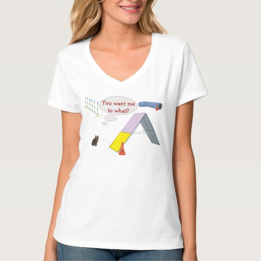 T-shirt Tu veux que je fasse quoi ? Yorky (Devant)