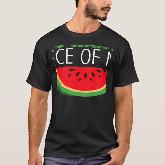 T-shirt Tu Veux Un Morceau De Moi Pastèque Tropicale Été (Devant)