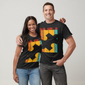 T-shirt Tu Veux Un Morceau De Moi Retro Jigsaw Puzzling (Unisexe)
