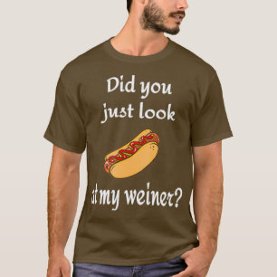 T-shirt Tu viens de regarder mon weiner Hotdog et Bun