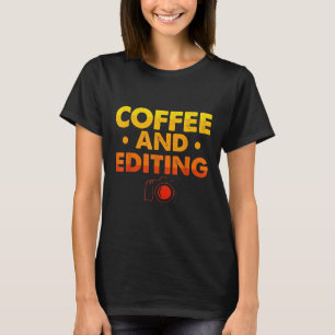 T-shirt Tu Vintage Café Et Édition Costume Photographe