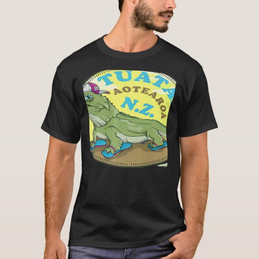 T-shirt Tuatara New Zealand (Devant)