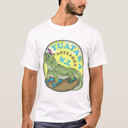 T-shirt Tuatara Nouvelle-Zélande (Devant)